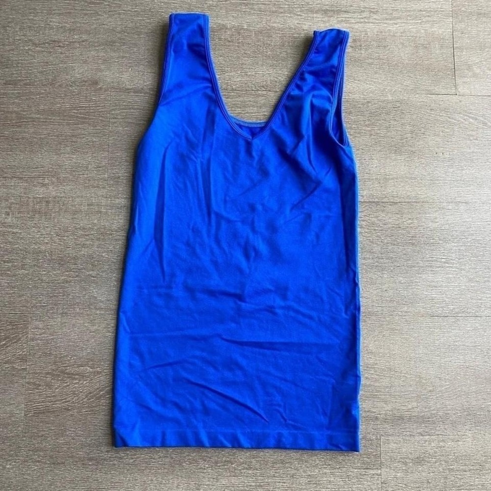 No Brand‎ Bright Royal Blue Athletic Body-con Tank Top 1286